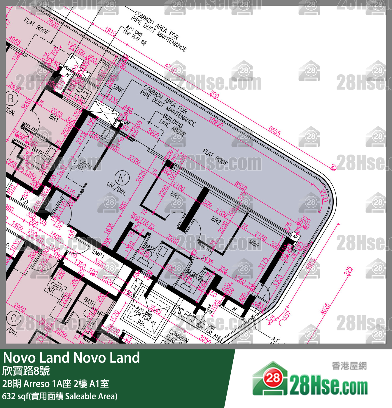 Novo Land,  Flat A1, 2/f, Arreso Tower 1a, Phase 2b FloorPlan
