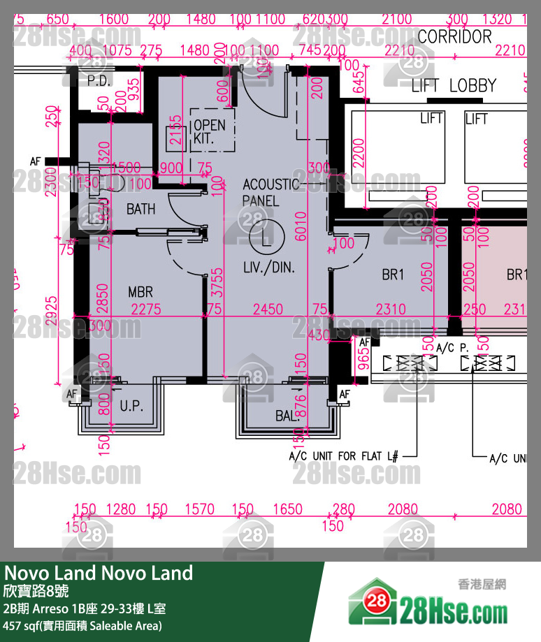 Novo Land, Flat L, 31/F, Arreso Tower 1b FloorPlan