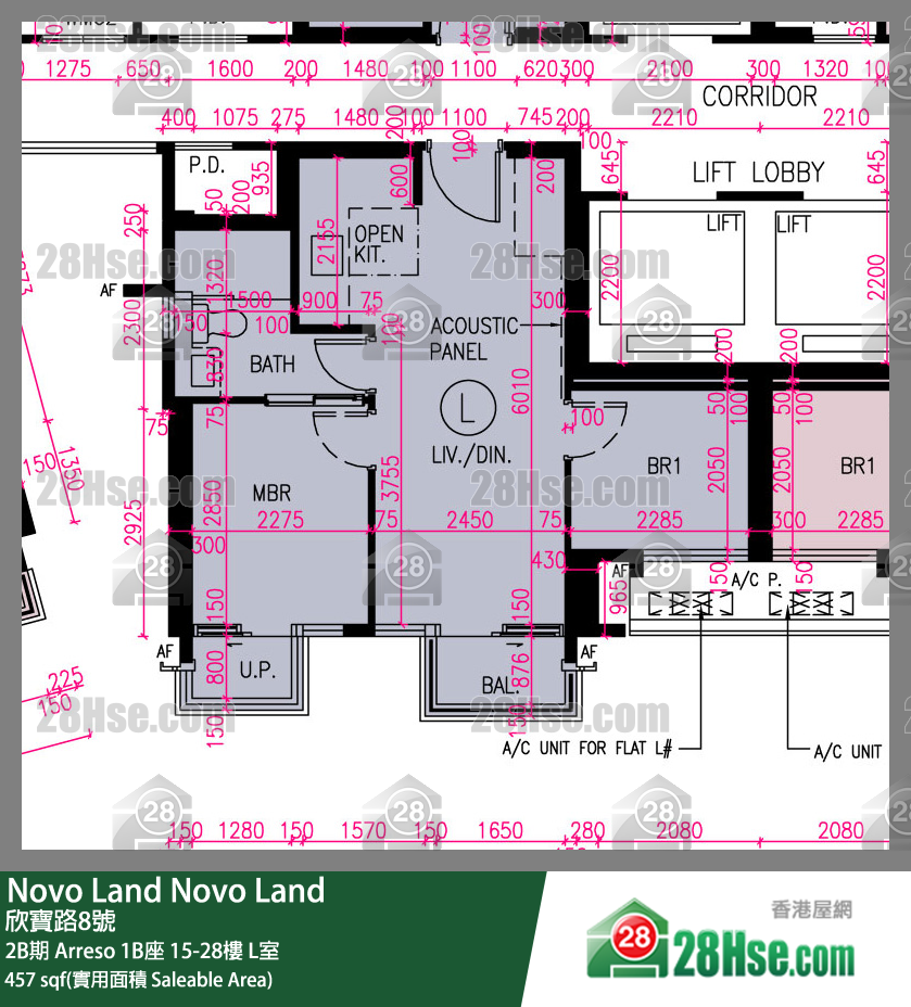 Novo Land, Flat L, 27/F, Arreso Tower 1b FloorPlan