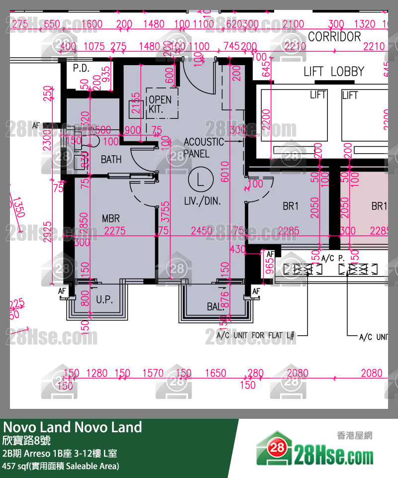 Novo Land, Flat L, 9/F, Arreso Tower 1b FloorPlan
