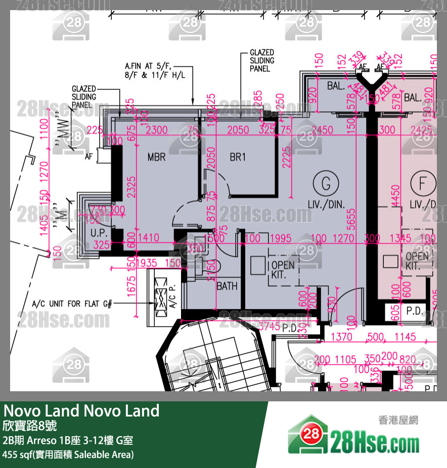 Novo Land, Flat G, 12/F, Arreso Tower 1b FloorPlan