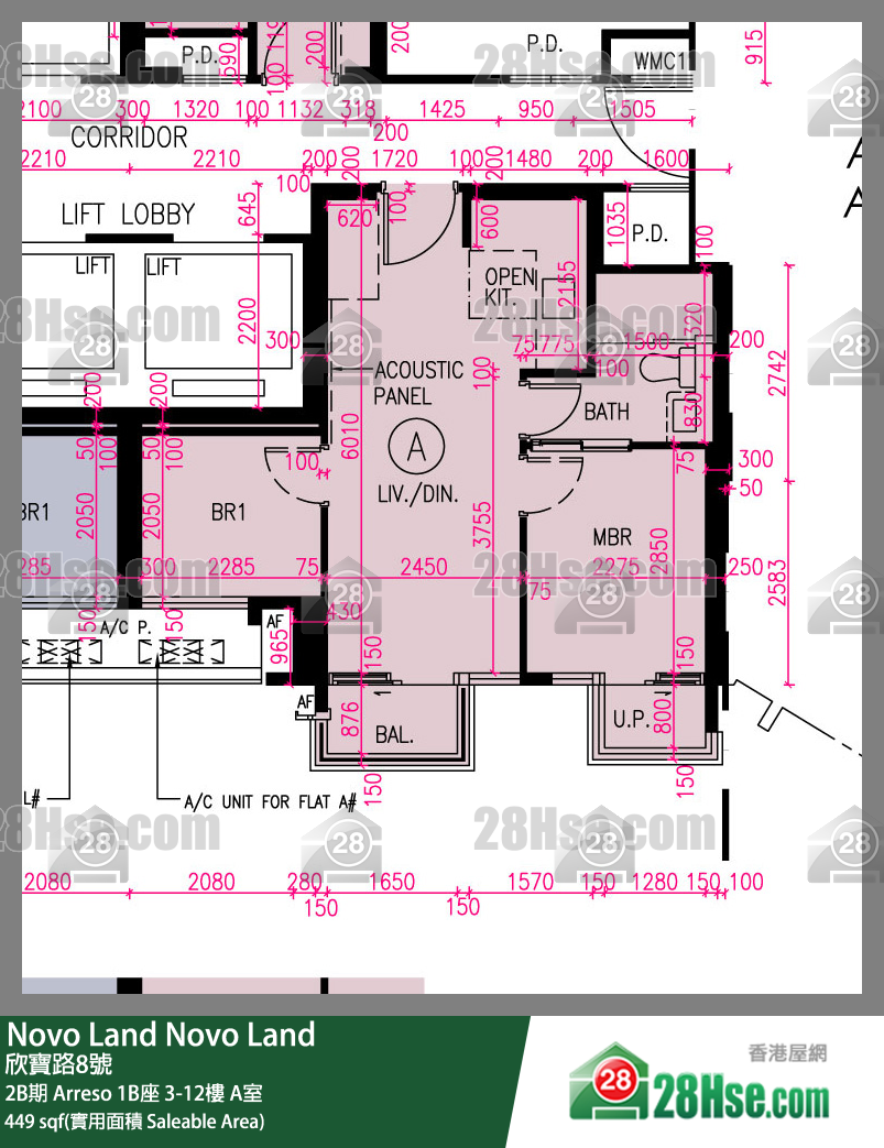 Novo Land, Flat A, 9/F, Arreso Tower 1b FloorPlan