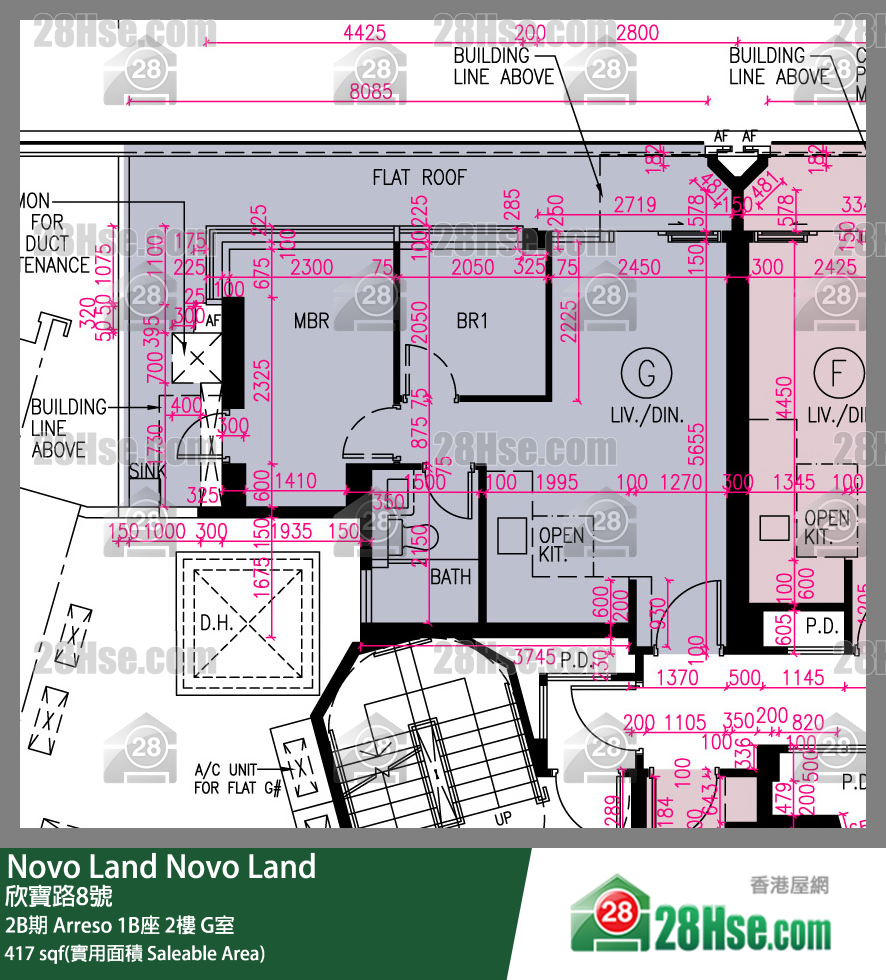 Novo Land, Flat G, 2/F, Arreso Tower 1b FloorPlan
