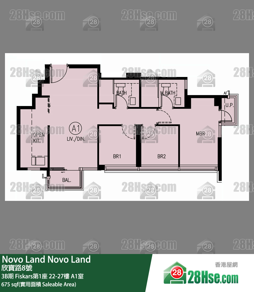 Novo Land, Flat A1, 25/F, Fiskars Tower 1 FloorPlan