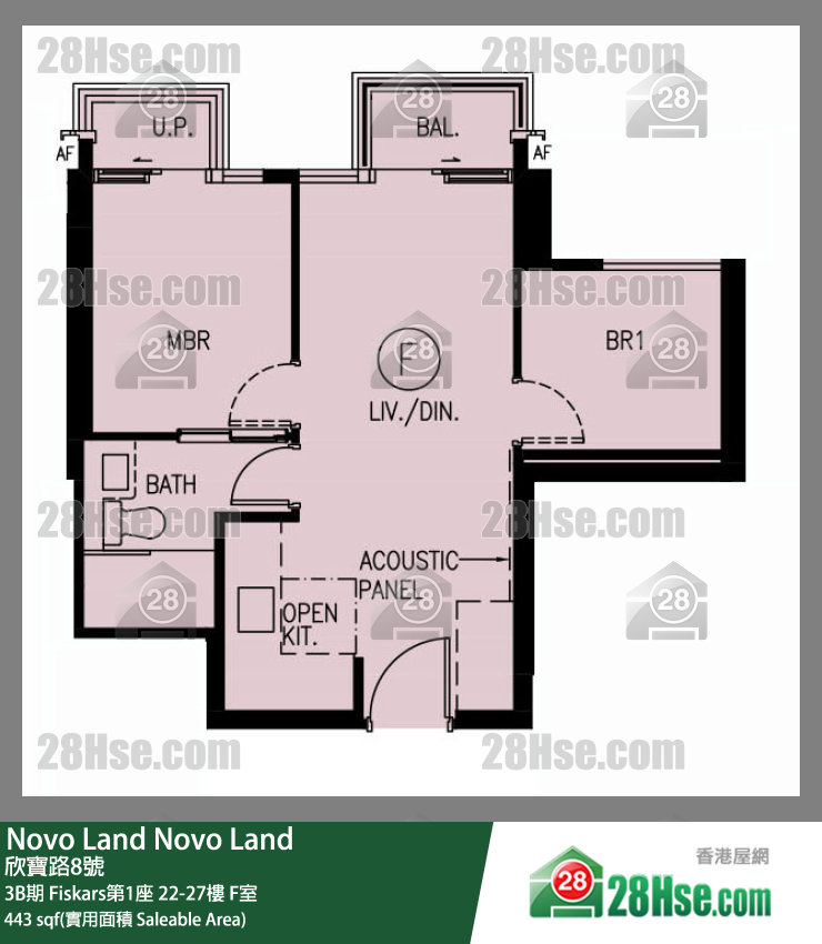 Novo Land, Flat F, 23/F, Fiskars Tower 1 FloorPlan
