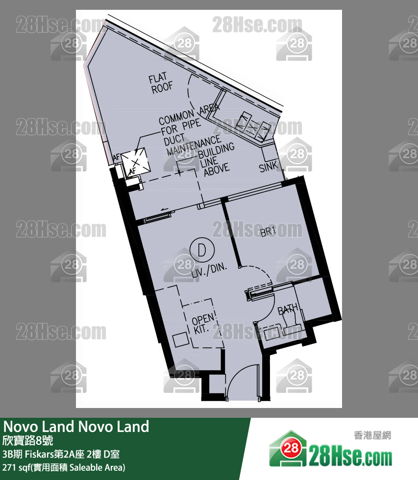 Novo Land, Flat D, 2/F, Fiskars Tower 2a FloorPlan