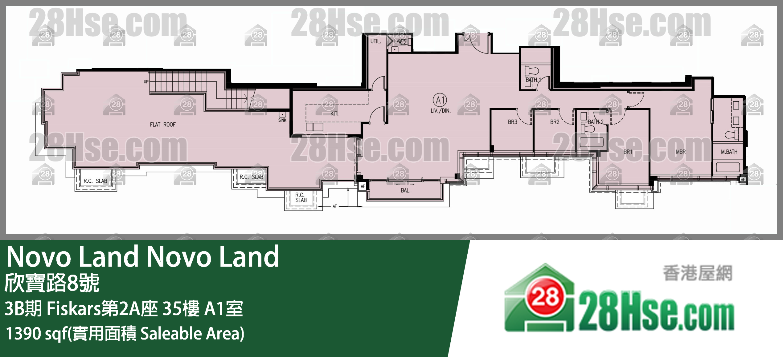 Novo Land,  Flat A1, 35/f, Fiskars Tower 2a, Phase 3b FloorPlan