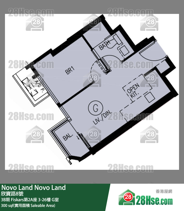 Novo Land, Flat G, 9/F, Fiskars Tower 2a FloorPlan
