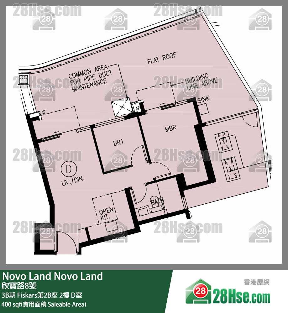 Novo Land, Flat D, 2/F, Fiskars Tower 2b FloorPlan