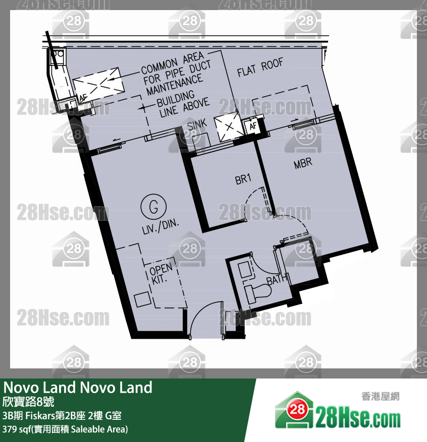 Novo Land, Flat G, 2/F, Fiskars Tower 2b FloorPlan