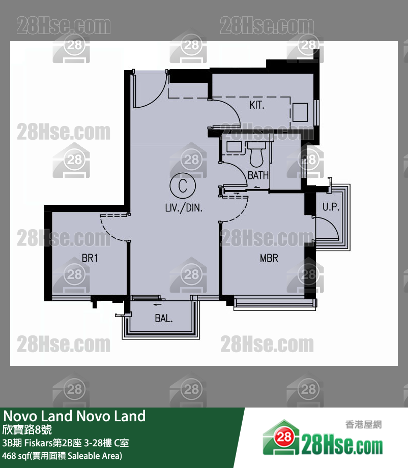 Novo Land, Flat C, 6/F, Fiskars Tower 2b FloorPlan