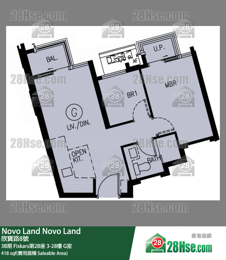 Novo Land, Flat G, 3/F, Fiskars Tower 2b FloorPlan