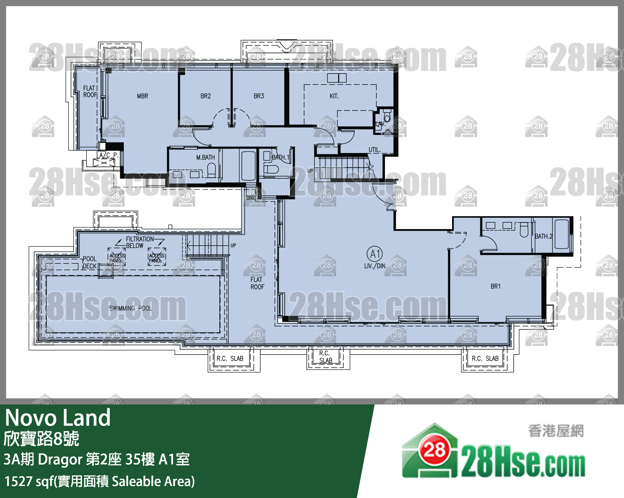 Novo Land,  Flat A1, 35/f, Dragor Tower 2, Phase 3a FloorPlan