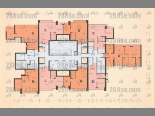 北爵軒 (B2) 6-39樓 平面圖