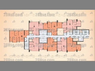 東爵軒 (A1) 49-55樓 平面圖