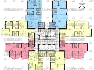 海寶閣 (1座) 1-30樓 平面圖