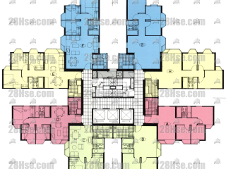 海明閣 (11座) 1-35樓 平面圖