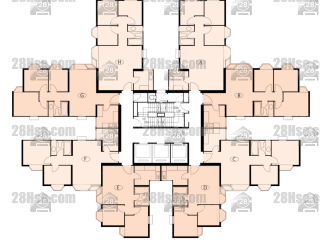 海葵閣 (20座) 1-30樓 平面圖