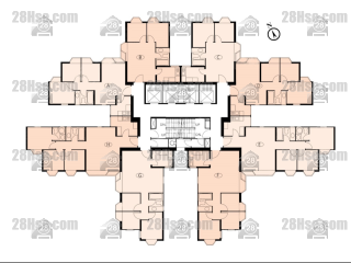 海觀閣 (9座) 1-40樓 平面圖