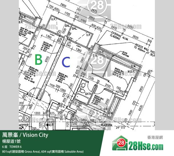 万景峯 6 座 39楼 C室 平面图 万景峯 6 座 39楼 C室 平面图