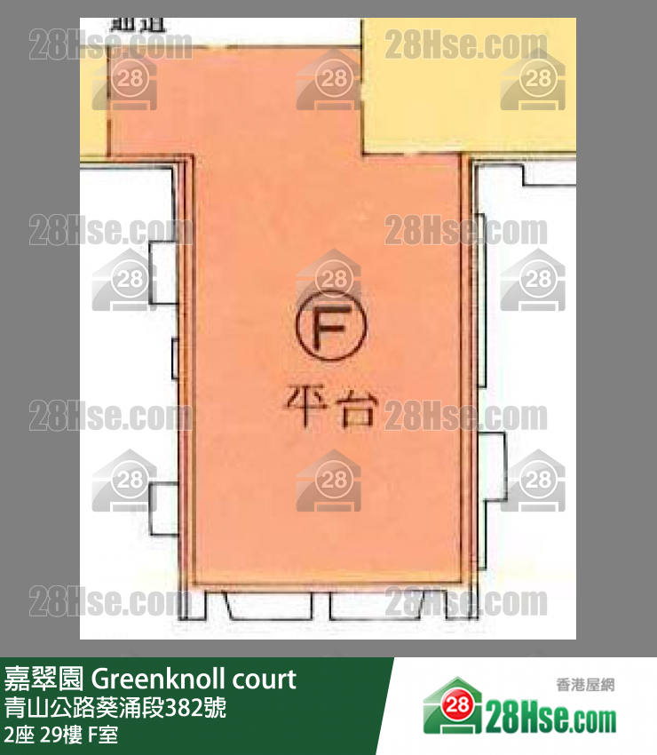 嘉翠园 2座29楼 F室 平面图