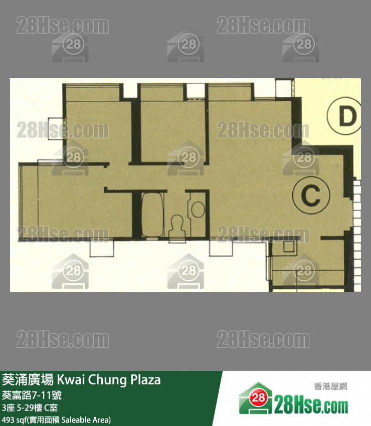 葵涌廣場 3座27樓 C室 平面圖