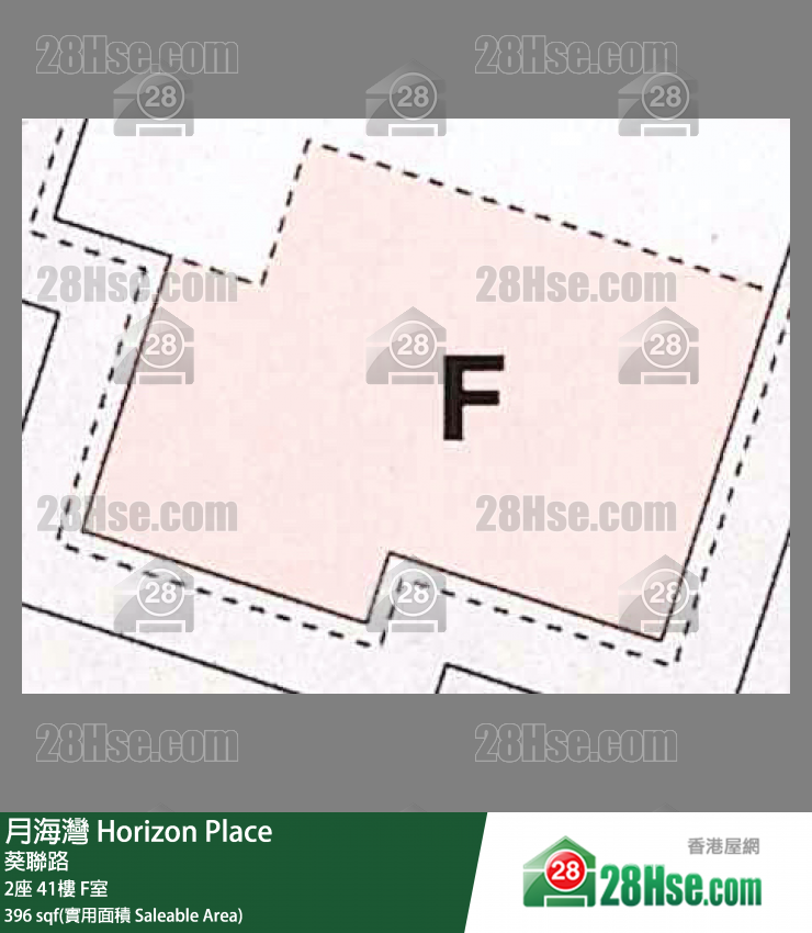 月海灣 2座41樓 F室 平面圖