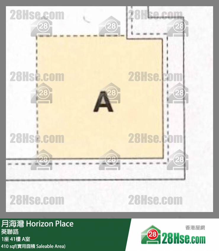 月海灣 1座41樓 A室 平面圖