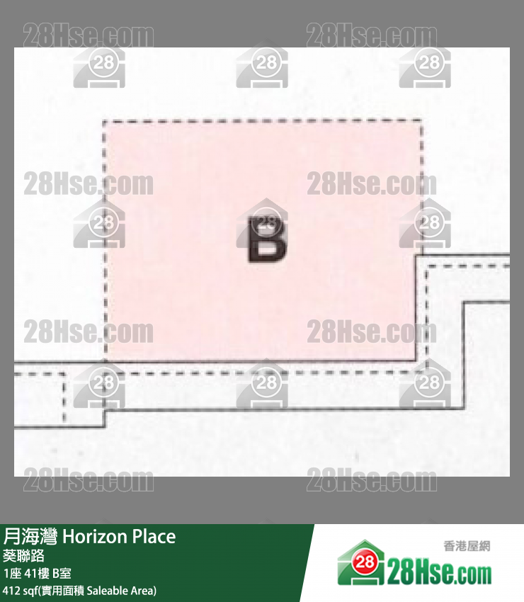 Horizon Place,  Flat B, 41/f, Tower 1 FloorPlan