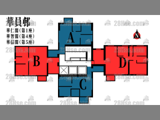 華信閣 1-32樓 平面圖
