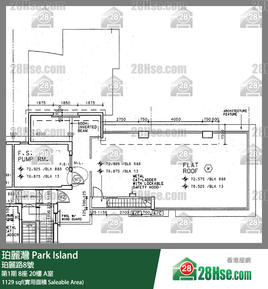 Park Island,  Flat A, 20/f, Block 8, Phase 1 FloorPlan