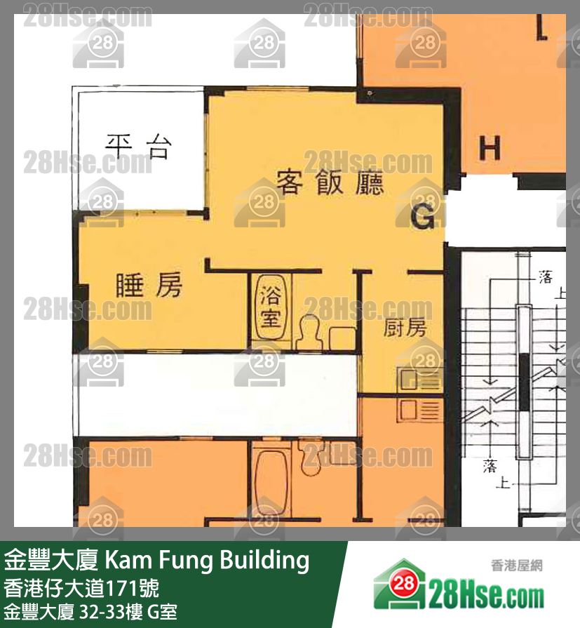 金豐大廈 金豐大廈32樓 G室 平面圖