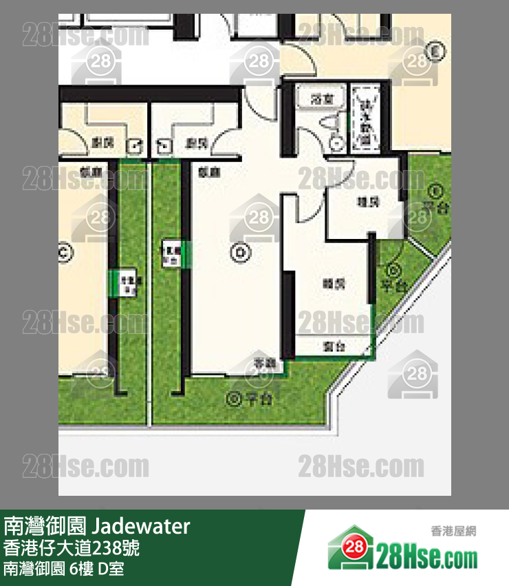 Jadewater,  Flat D, 6/f, Jadewater FloorPlan