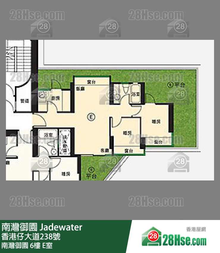 Jadewater, Flat E, 6/F, Jadewater FloorPlan