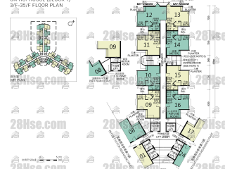 Block 1 3/f To 35/f FloorPlan