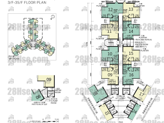 Block 3 3/f To 35/f FloorPlan