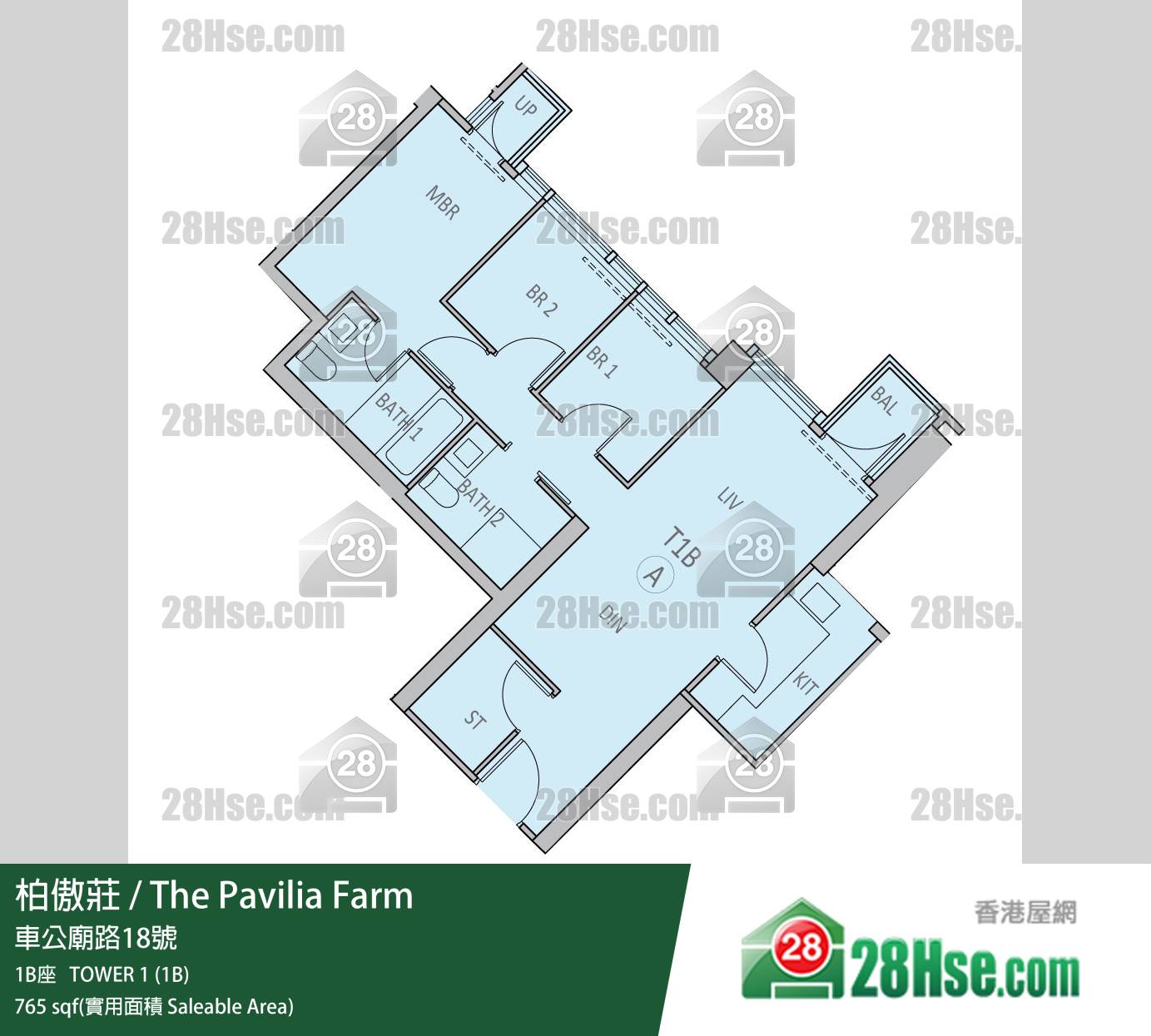 柏傲莊 柏傲莊III 1B座 49樓 A室 平面圖 柏傲莊 柏傲莊III 1B座 49樓 A室 平面圖