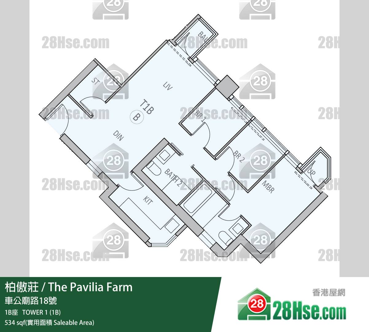 柏傲莊 柏傲莊III 1B座 41樓 C室 平面圖 柏傲莊 柏傲莊III 1B座 41樓 C室 平面圖