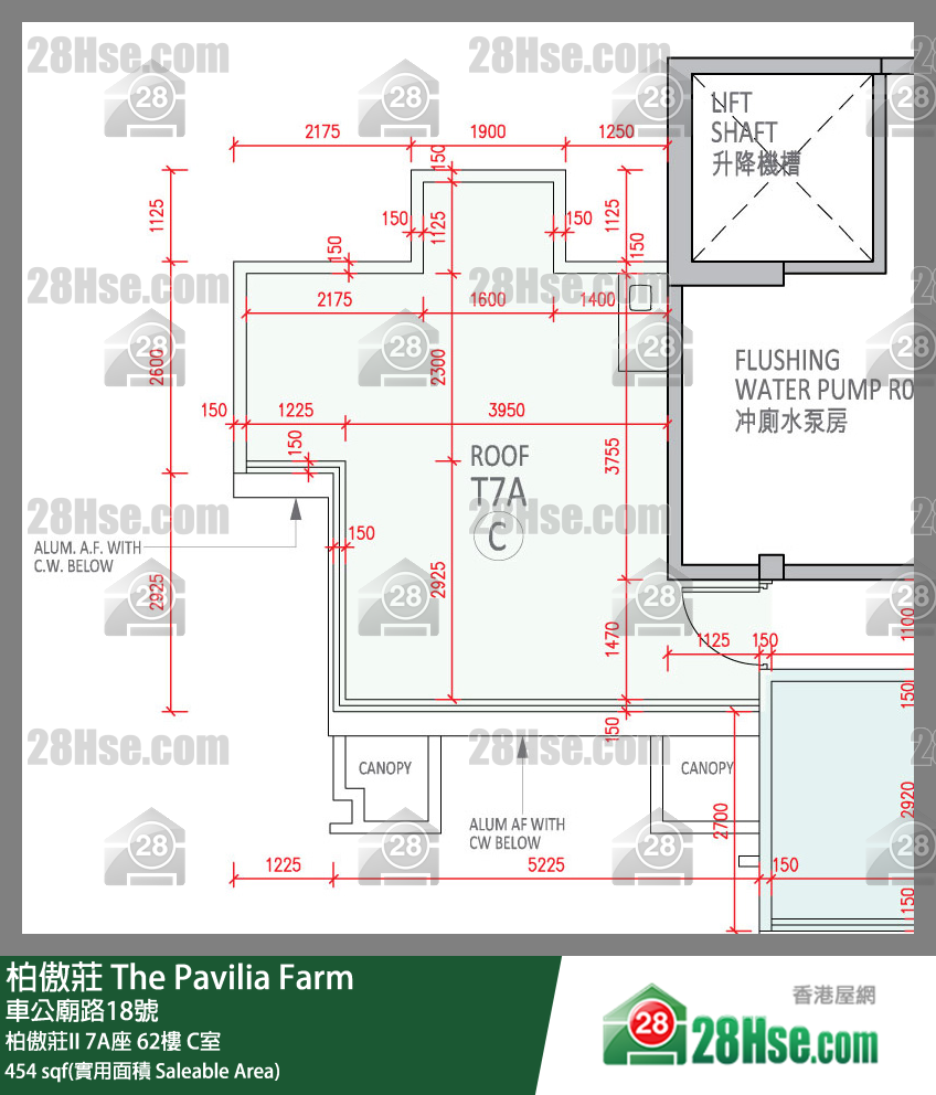The Pavilia Farm, Flat C, 62/F, Tower 7 (7a) FloorPlan
