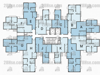 Block 2 1/f To 24/f FloorPlan