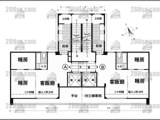 雅緻大廈 22-23樓 平面圖