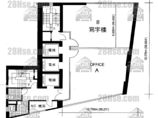 太兴中心 1座 1-28楼 平面图
