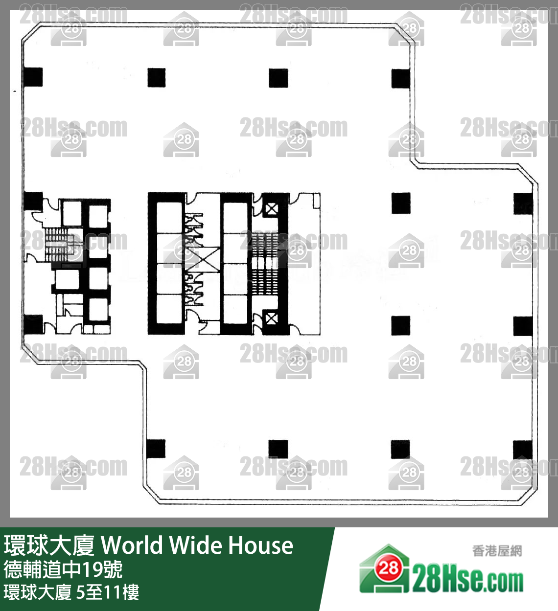 环球大厦 5-11楼 平面图