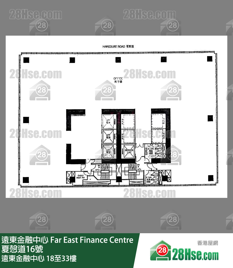 遠東金融中心 18-33樓 平面圖 遠東金融中心 18-33樓 平面圖