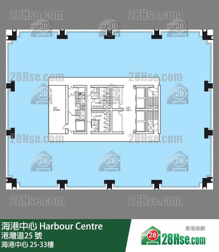 Harbour Centre 25/f-33/f FloorPlan