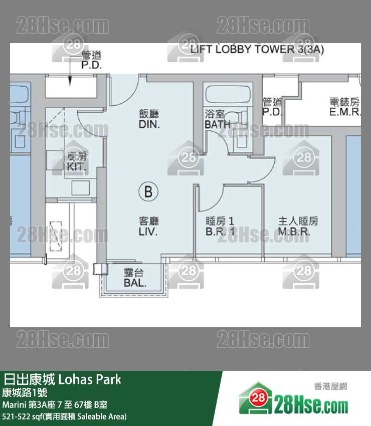 Marini Marini 第3A座 15楼 B室 平面图