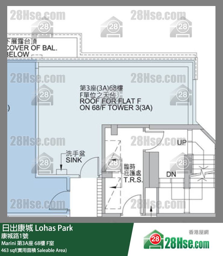 Marini, Flat F, 68/F, Tower 3(3a) Of Tower 3 Marini, Marini FloorPlan
