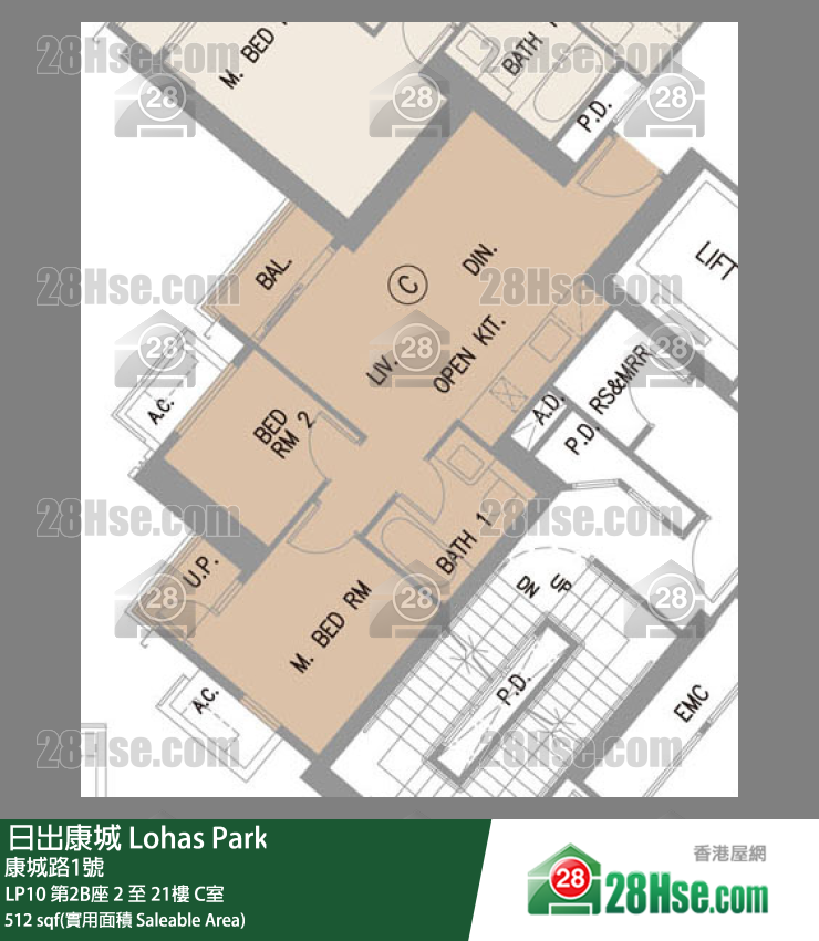 LP10 第2B座 10樓 C室 平面圖