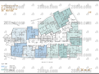 第5座(5B) 6-71楼 平面图