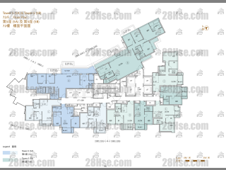 第5座(5B) 7-72楼 平面图